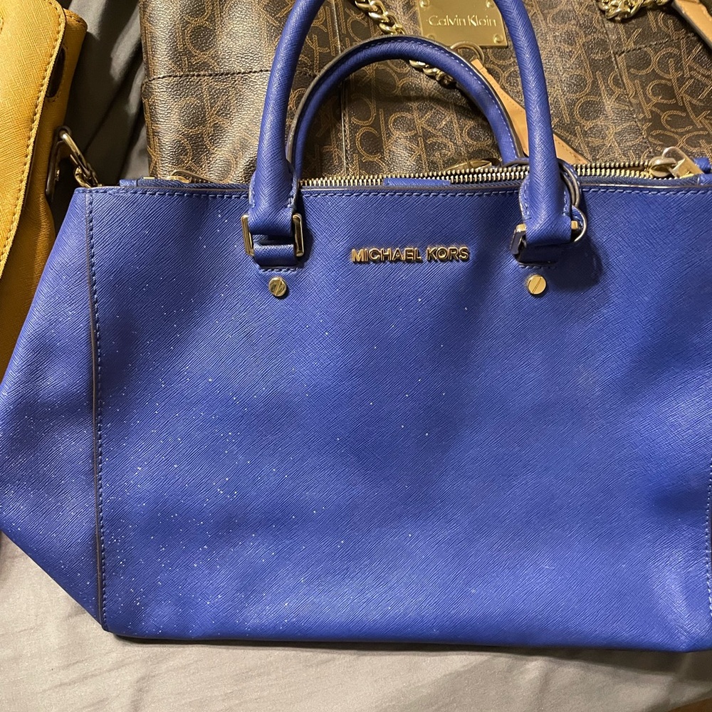 Cobalt blue Michael Kors purse